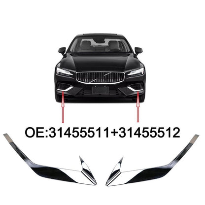 Front Bumper Fog Light Grille Cover for Volvo S60 (2020–2026) Left Right Pair