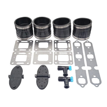 Exhaust Manifold Kit with Bellow & Gasket for Mercruiser GM 229/262 CID