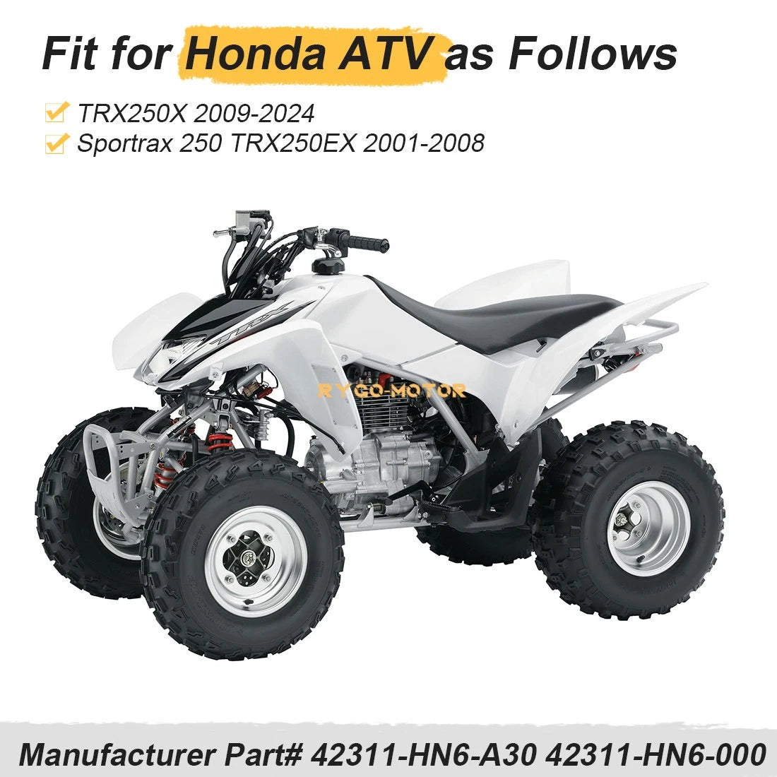 Rear Axle Shaft for Honda TRX250 EX X (42311-HN6-000, 42311-HN6-A30)