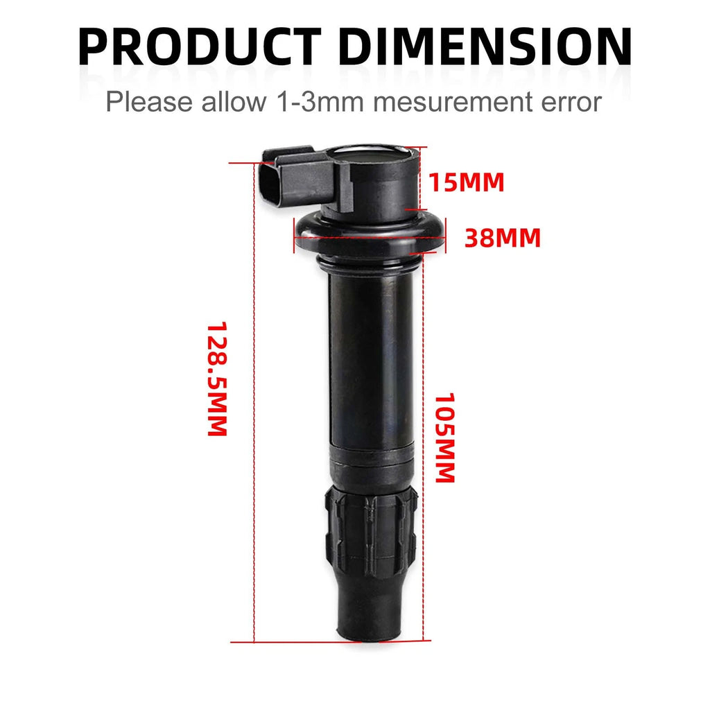 4-Pack Ignition Coil for Yamaha YZF-R1 (2007–2008) 4C8-82310-00-00