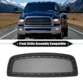 Front Grille Assembly with Rivet for Dodge Ram 1500 (2011–2012) Matte Black