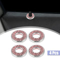 Door Lock Stickers Pink Bling Set for Mercedes Benz E Class GLC (2015–2019)