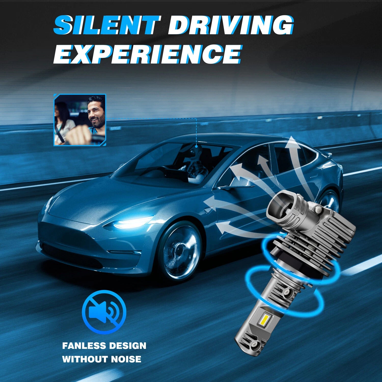 H11 LED Fog Driving Light Bulb Conversion Kit for