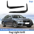 Front Left Right Bumper Fog Light Cover Replacement for BMW 5-Series (2017–2022)