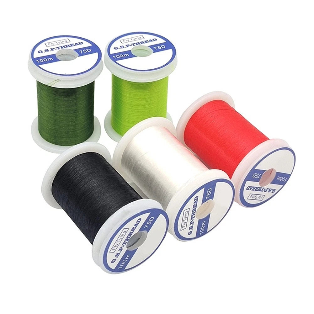 100M High Strength Fly Tying Thread 75D for Fly Fishing
