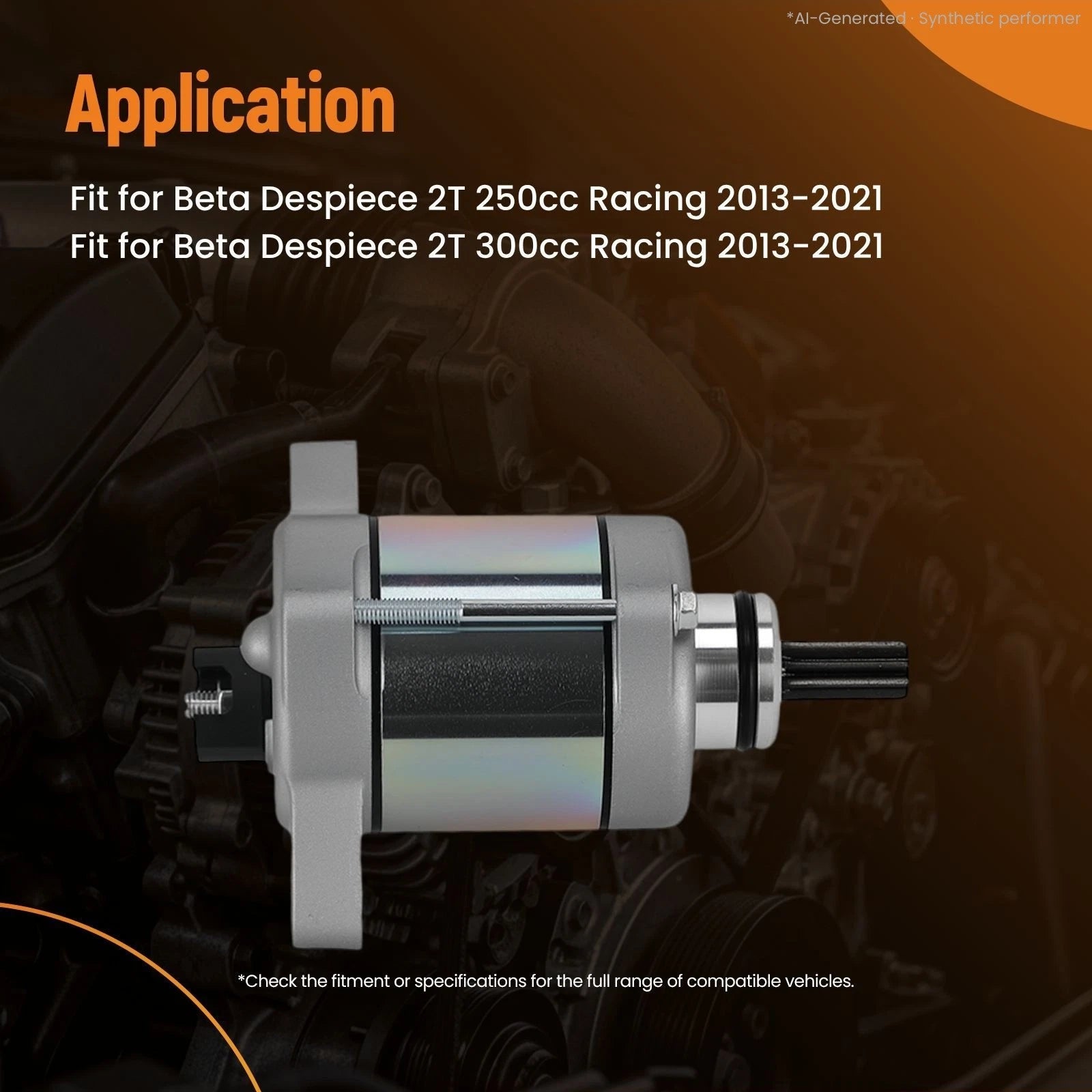9 Tooth Starter for Beta Despiece 2T 250cc 300cc (2013–2024)