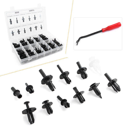 350 Pcs Push Pin Rivet Fasteners for Auto Car Body Trim Panel Moulding