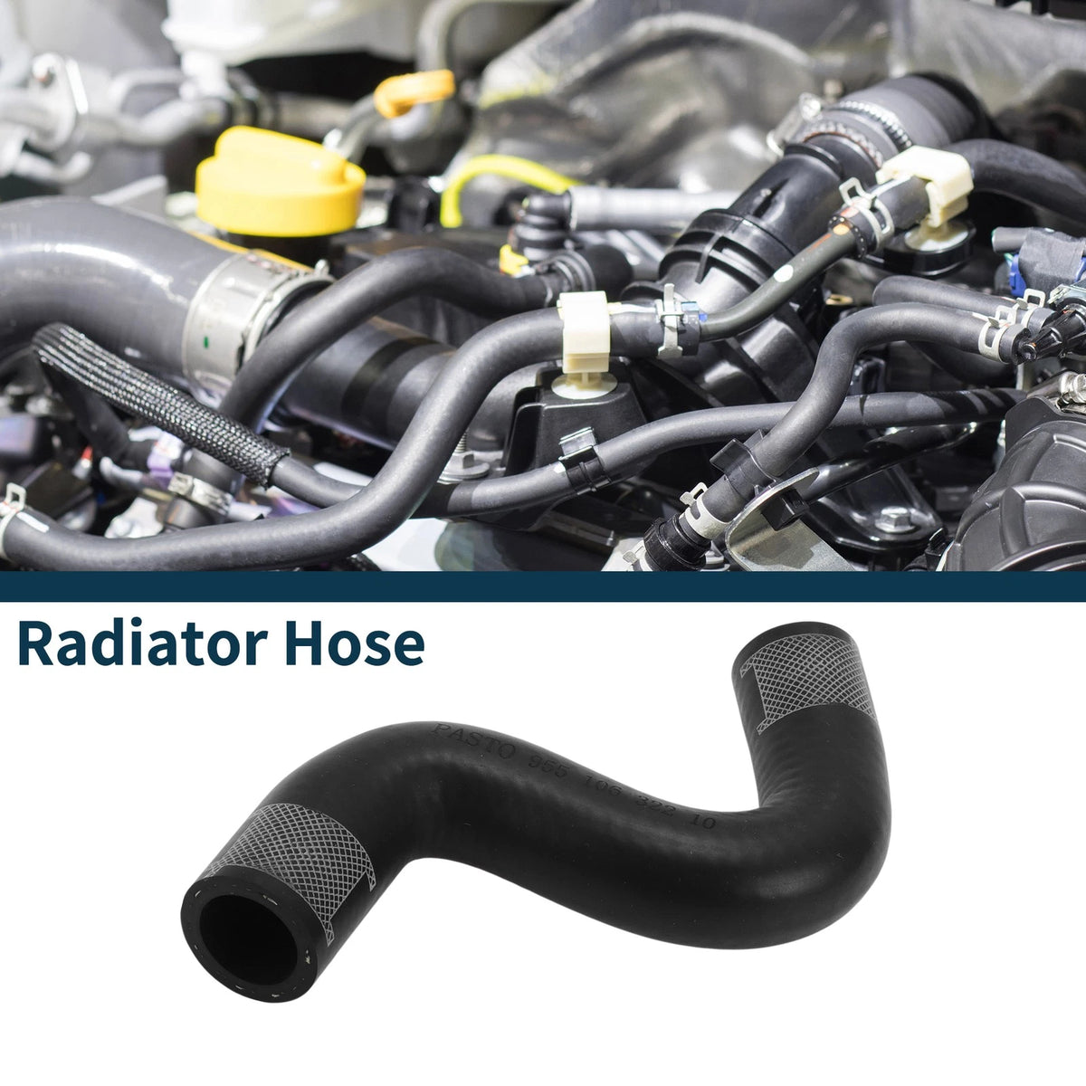 Radiator Hose for Porsche Cayenne (2009) No. 95510632210 Rubber