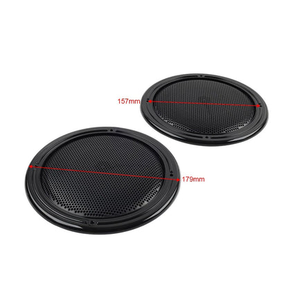 Rear Tour Pack Speaker Pod Grilles for Harley Road Tri Glide (FLTRU)