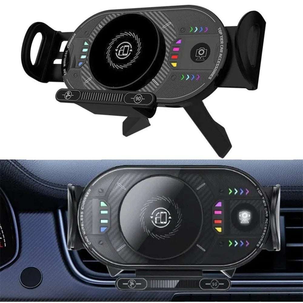 Wireless Car Charger Mount for Samsung Galaxy Z Fold & iPhone (2019–2023)