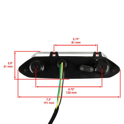LED Taillight Assembly Replacement for Yamaha YFZ450V Bill Balance (2006–2007)