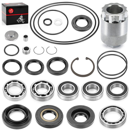 Rear Differential Axle Bearing Seal Kit & Nut Tool for Honda Rancher 350 (2000–2006)