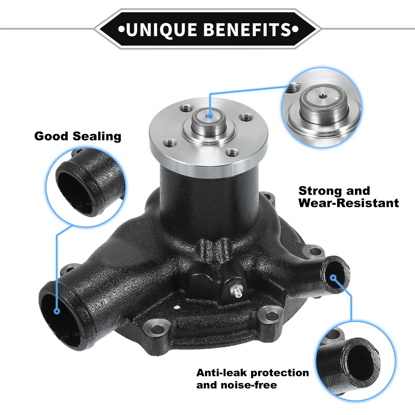 Water Pump Replacement for Mitsubishi 6D14 Engine HD550 HD770 HD880 (2005–2015)