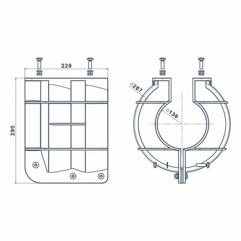 Propeller Safety Guard 9" for Boat Marine Outboard (9.9–20hp)