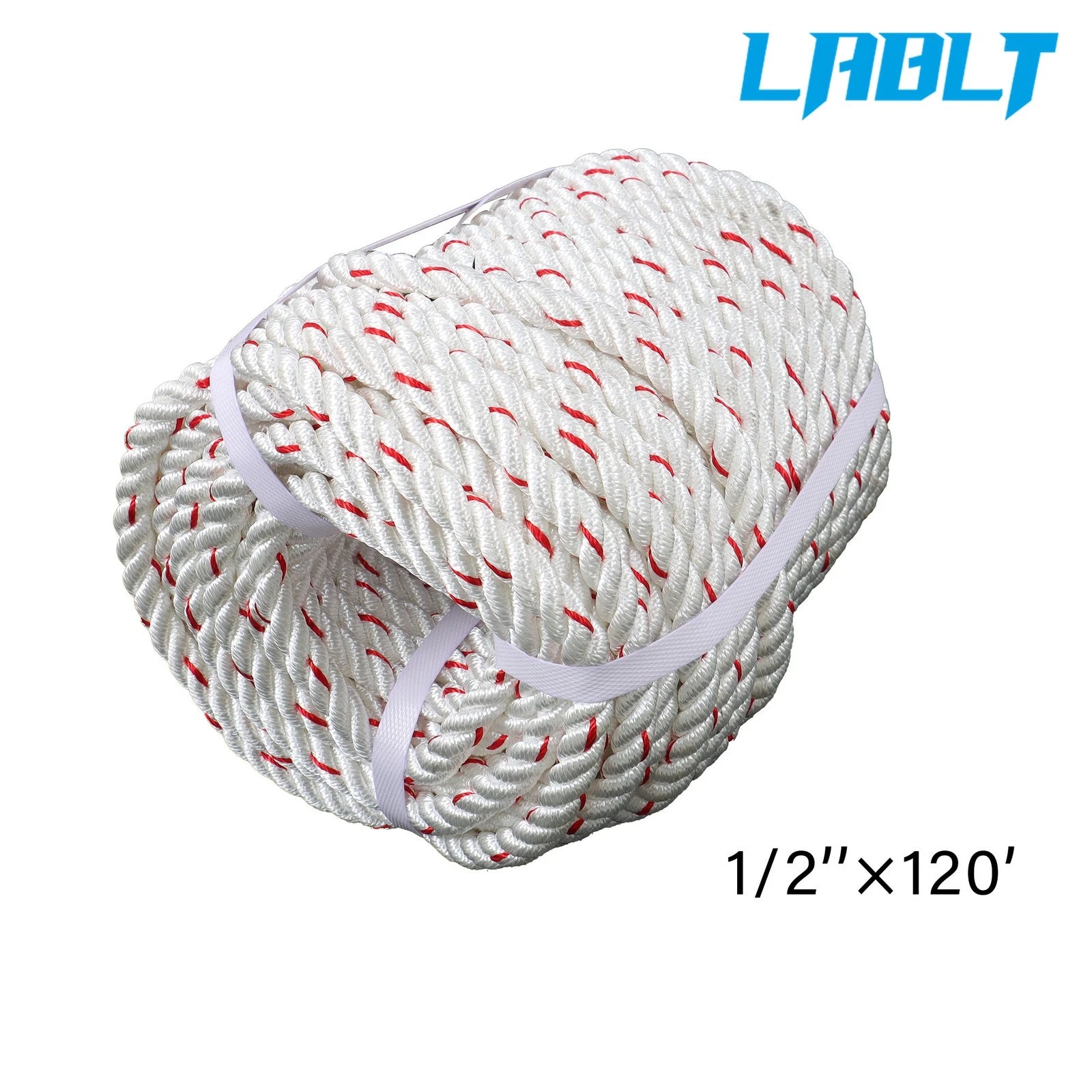 1/2" Braided Polyester Rigging Rope for Arborist (120 Ft)