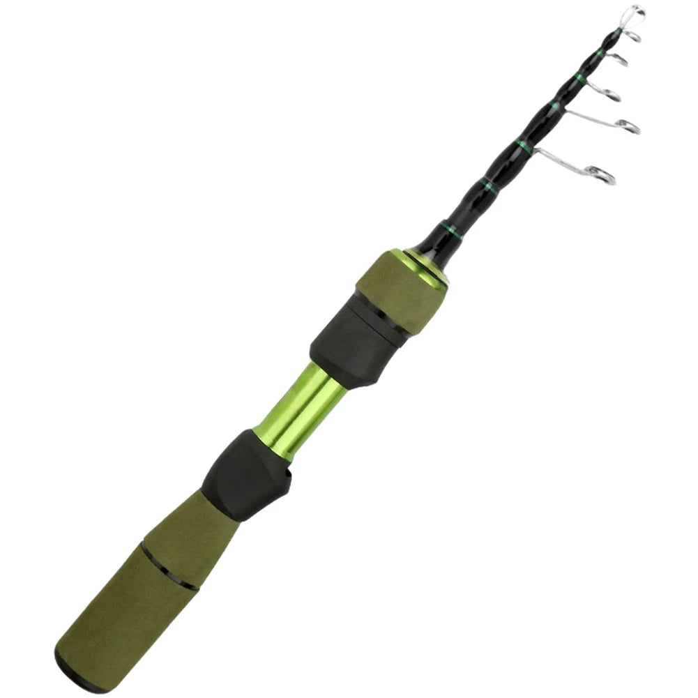 Telescopic Fishing Rod for Adjustable Design with Comfortable Grip Handle