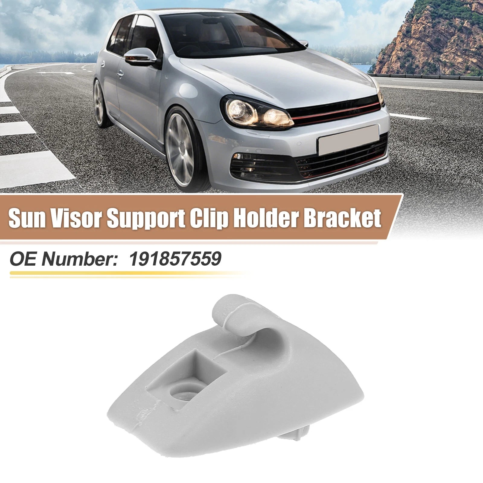 Sun Visor Support Clip Retainer for Volkswagen Rabbit (1979–1984)