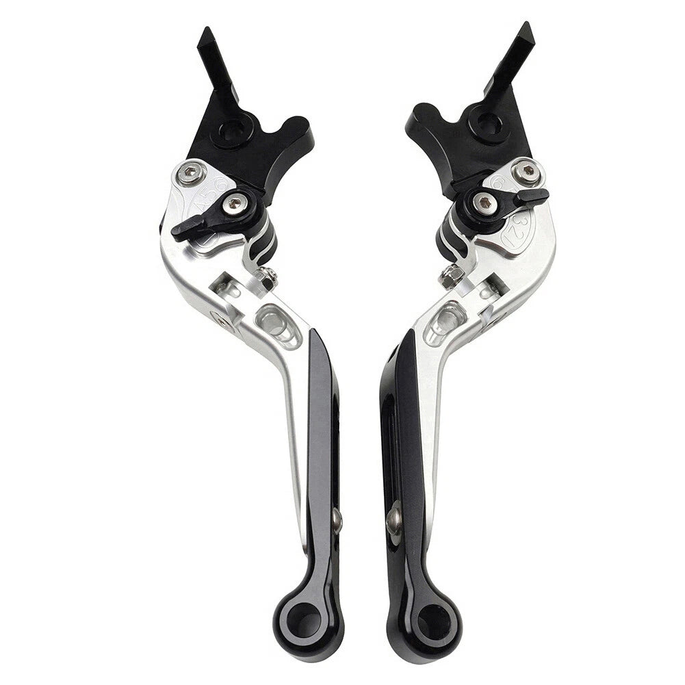 Extendable Brake Clutch Levers for Honda CB599 CB600 Hornet (1998–2006) Silver