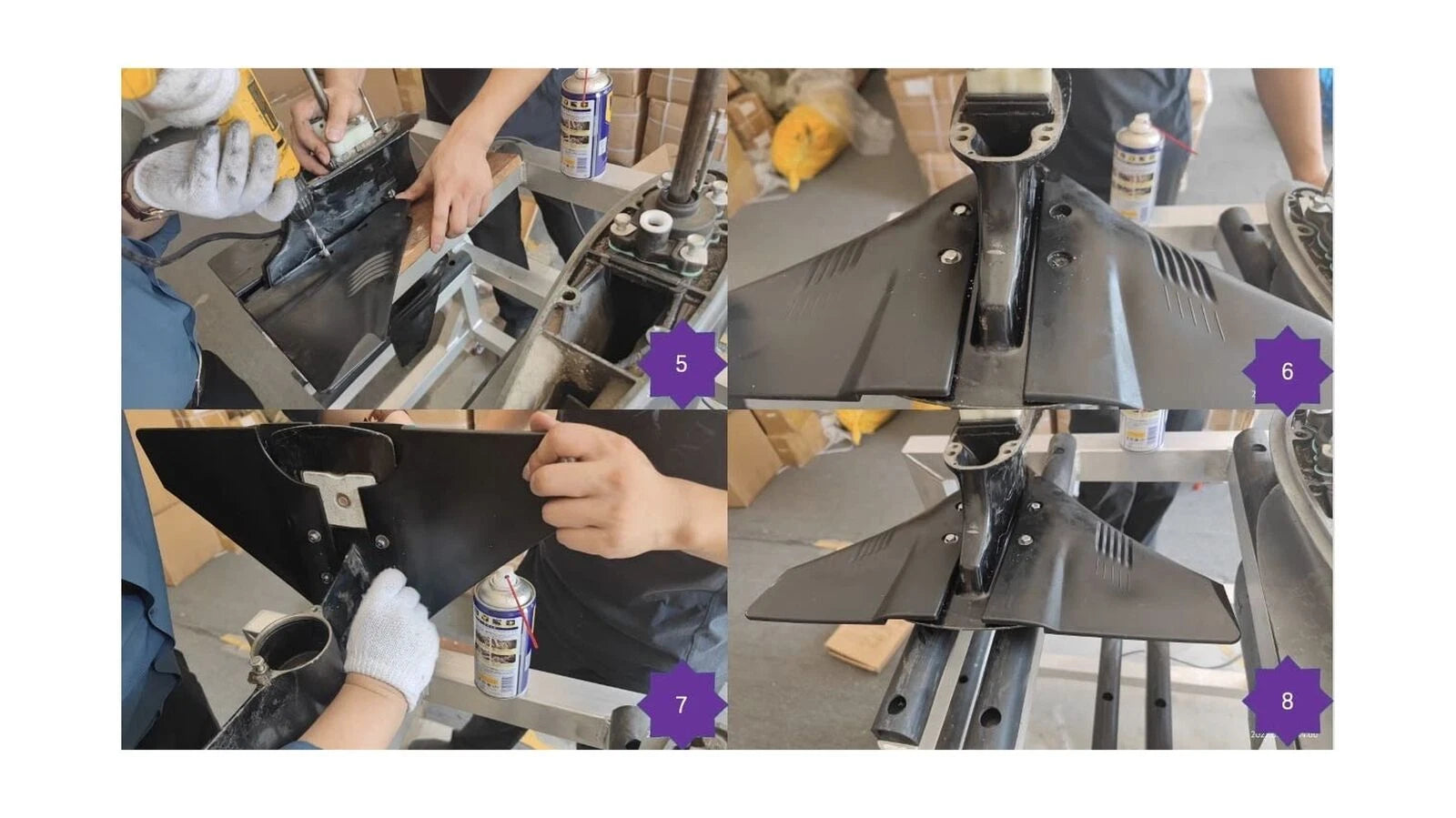 Dorsal Fin Wing Hydrofoil Stabilizer for Outboards (5-150 HP)