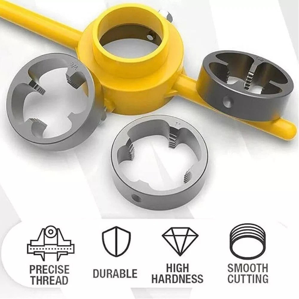 6pcs Plastic Pipe Thread Die Kit for Plumbing Tools