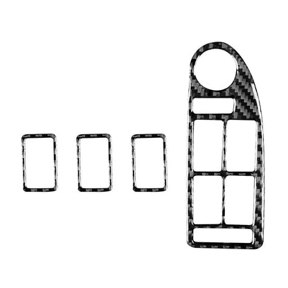 Carbon Fiber Window Lift Switch Button Cover Trim For BMW 5 Series M5 E39