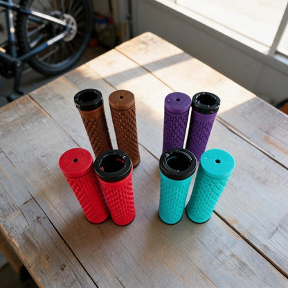 Non-Slip Bicycle Handle Grips with Aluminum Lock Ring