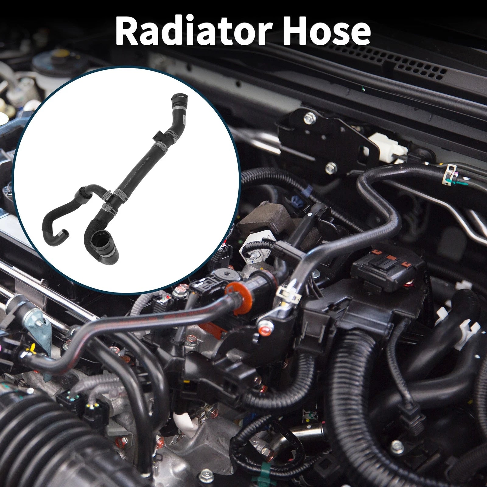 Radiator Hose Replacement for Audi Q7 2016–2019 Rubber 1 Piece