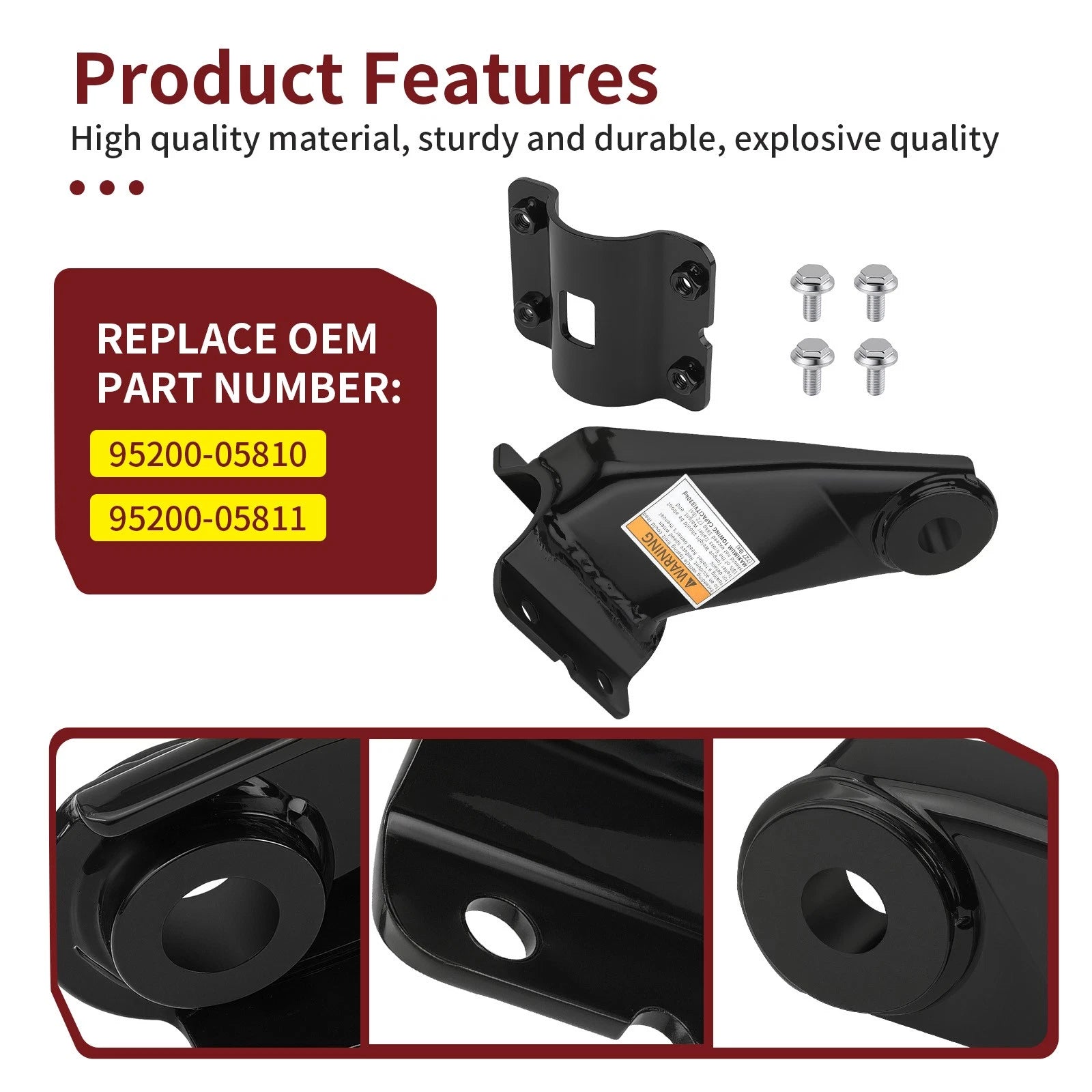 Heavy Duty Trailer Hitch 95200-05810 for Suzuki Ozark 250 (2002–2016)
