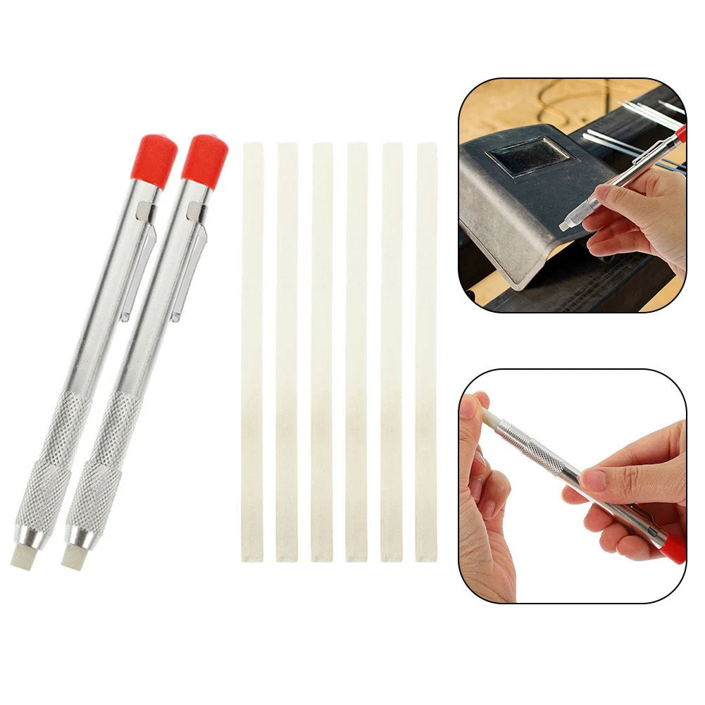 Portable Soapstone Pen with Refill Bracket for Extended Use