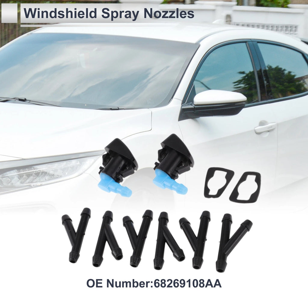 Windshield Washer Nozzle Hose Connector Set for Dodge Ram 1500 (2013–2019)