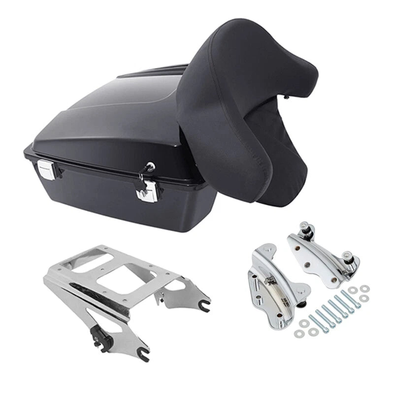 Chopped Trunk Backrest Mount Rack for Harley Touring (2009–2013)
