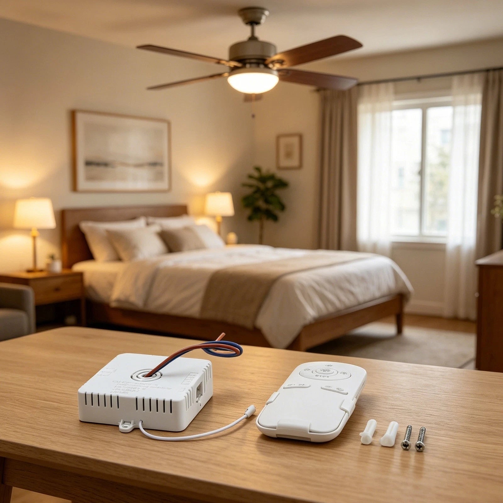Remote Control and Receiver for Ceiling Fans (140W, 4872W)