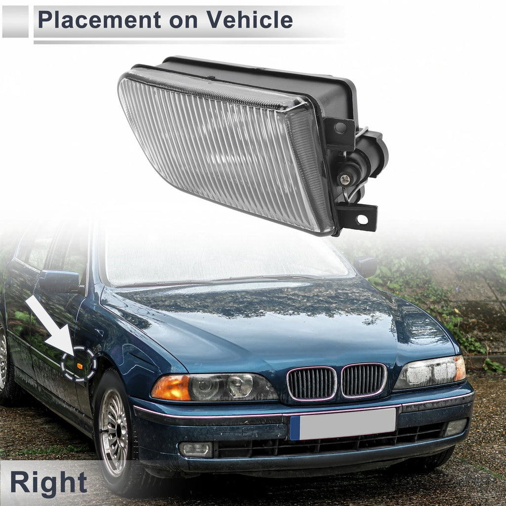 Right Front Bumper Side Marker Light Cover for BMW E39 Z3 (1995–2003)