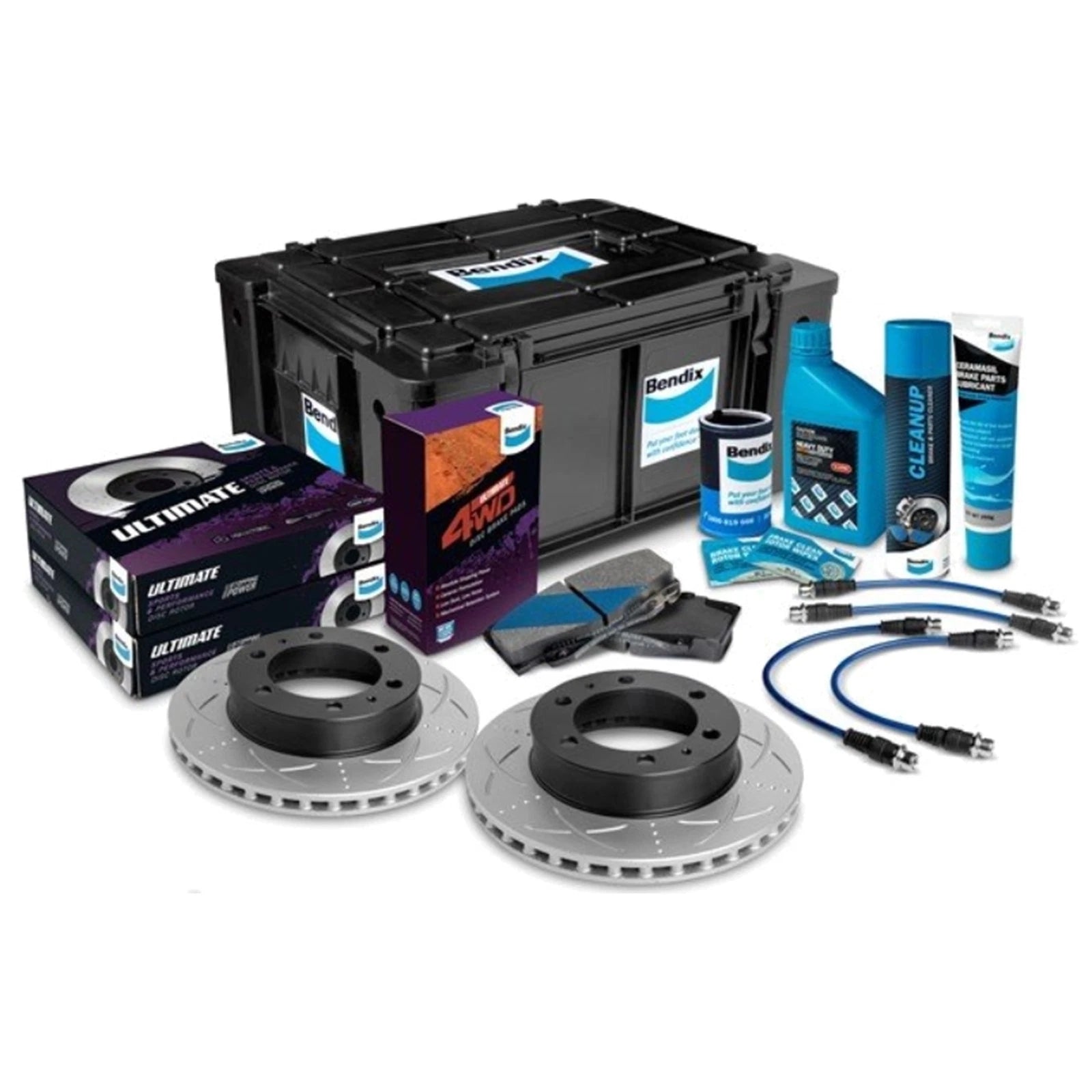 Bendix Ultimate Front Brake Upgrade Kit for Hilux KUN26 (No VSC)