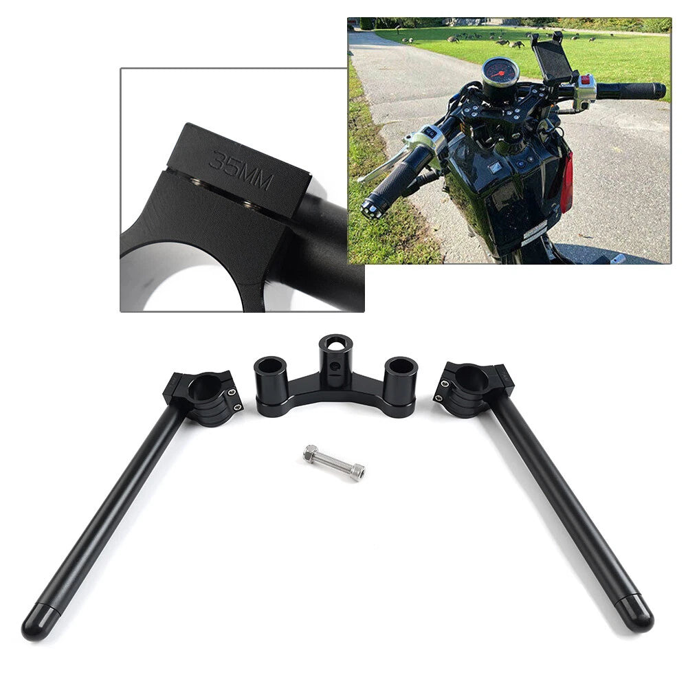 Set of Black Scooter Handle Bars for Honda Ruckus NPS 50 (2002–2023)