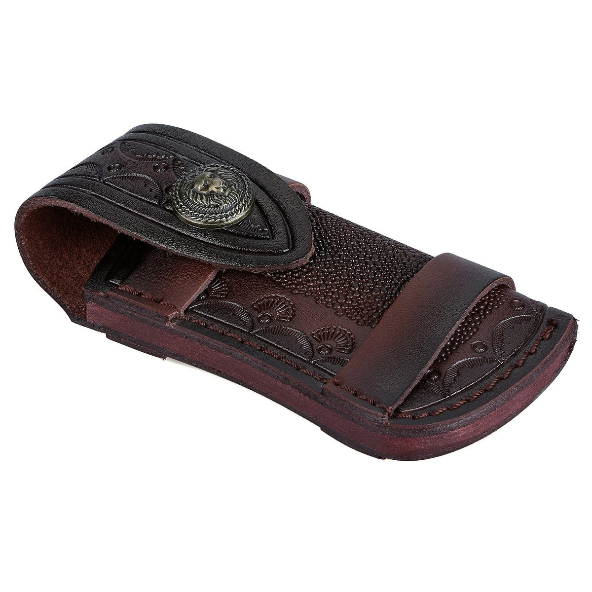 Leather Knife Sheath for Folding Knife Pocket Knife (4")