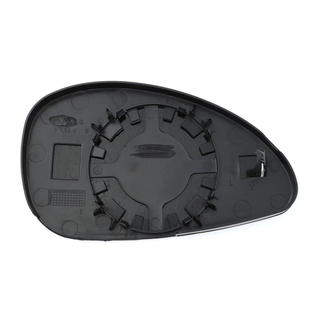 Left Side White Mirror Glass w/ Back for Citroen C4 (2004–2009)