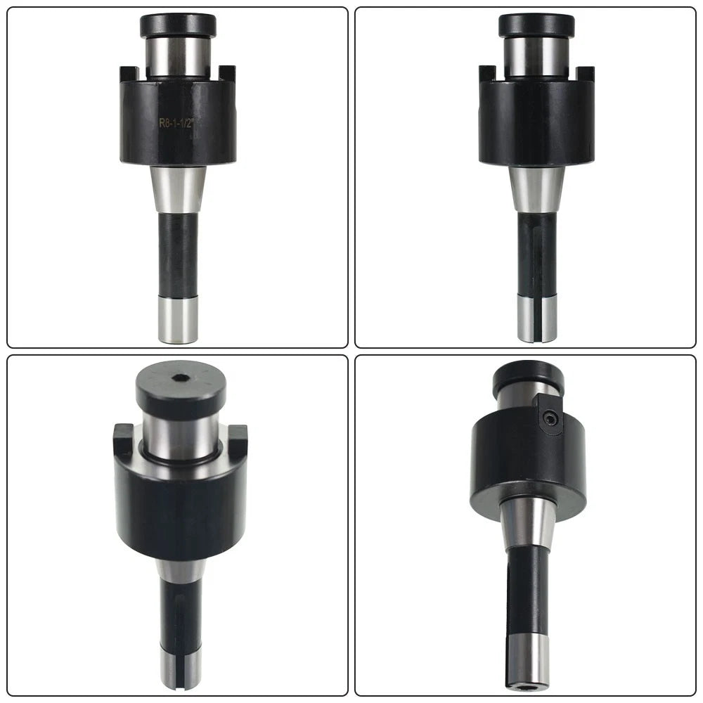 1-1/2" R8 Shank Shell Milling Arbor Adapter for Bridgeport Machine