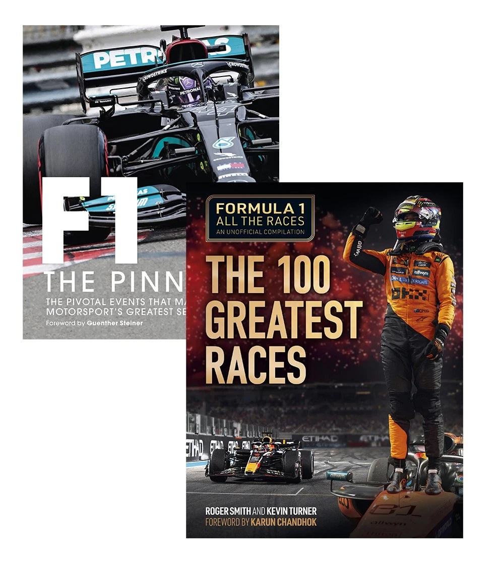 Set of 2 Formula 1 All the Races & The Pinnacle Books