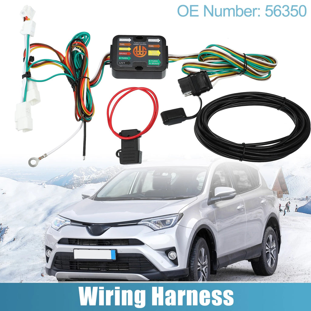 Trailer Wiring Harness 4-Pin Set for Toyota Avalon RAV4 (2013–2018)
