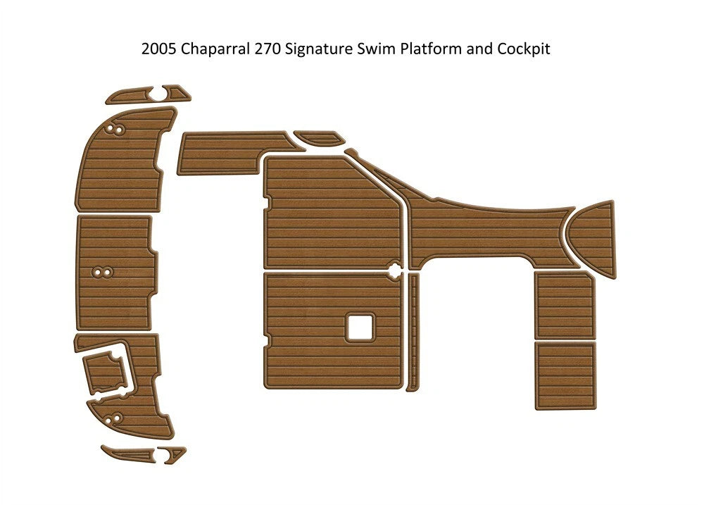 EVA Foam Teak Floor Pad for Chaparral 270 Signature (2005)