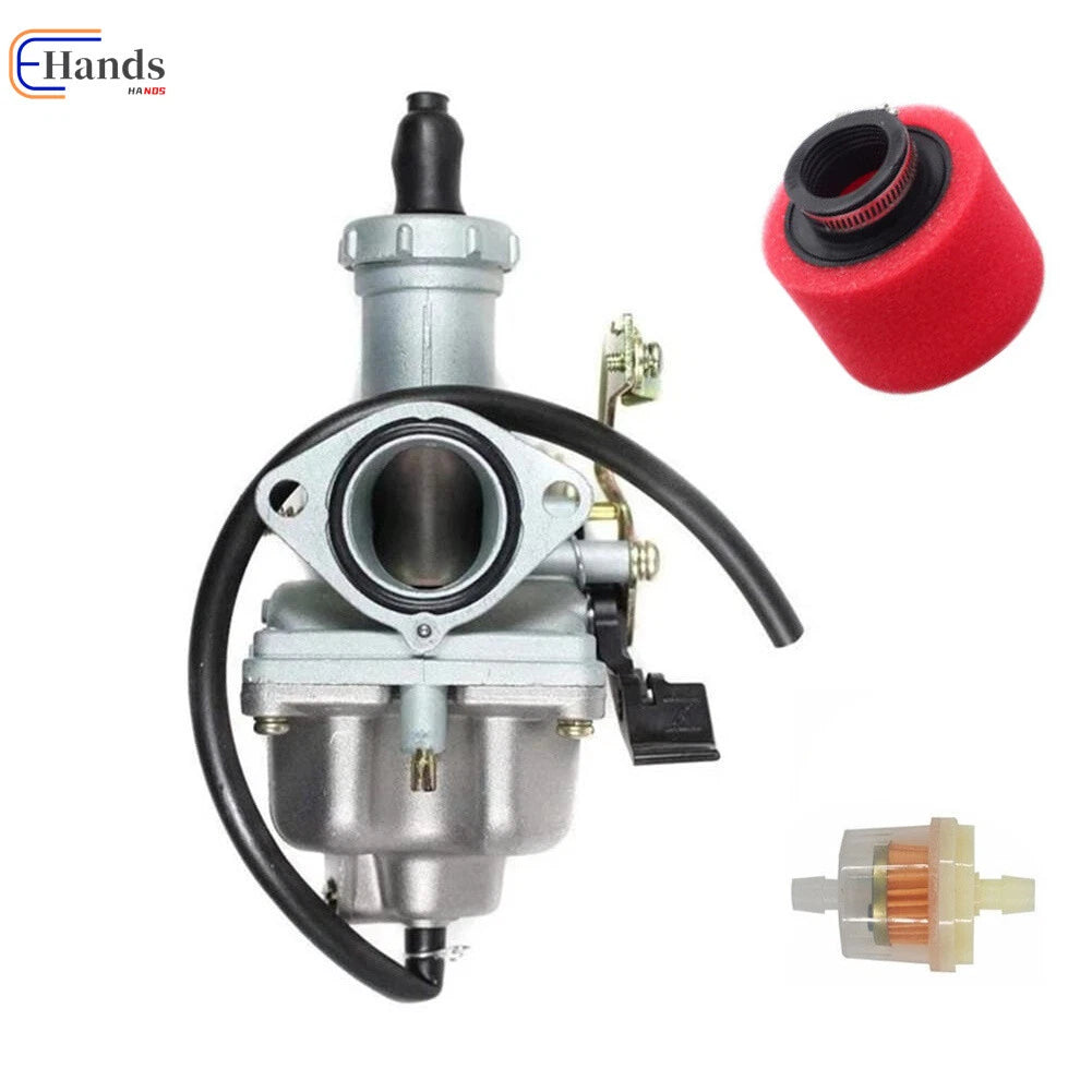 Carburetor with Air Filter for Honda Big Red 200, Twinstar 200, CM185T, CL200T, CM200T