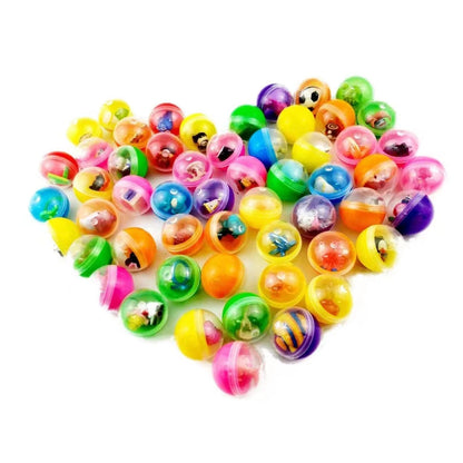 100Pcs Clear Plastic Capsule Toys for Vending Machines