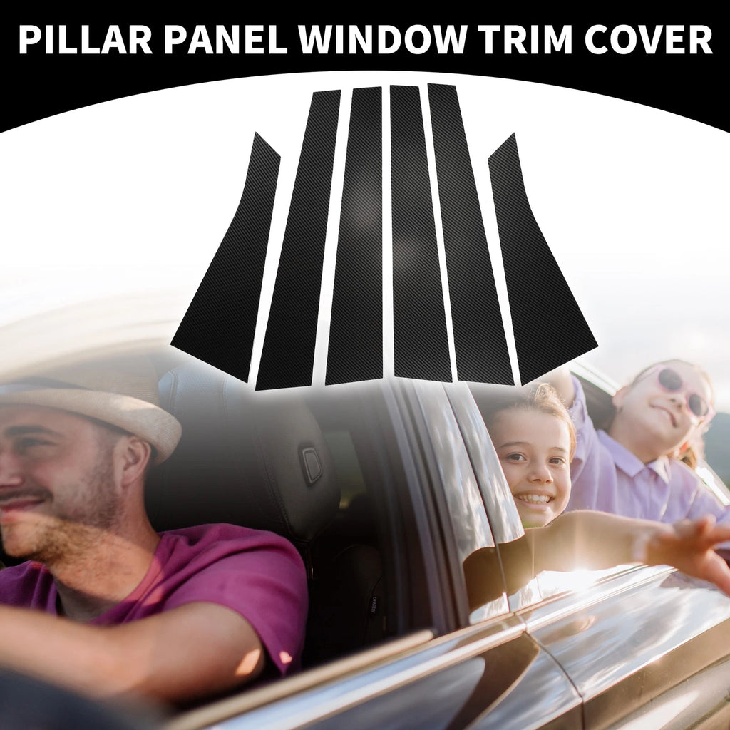 6Pcs Pillar Window Trim Cover Replacement for Chevrolet Impala (2006–2013)
