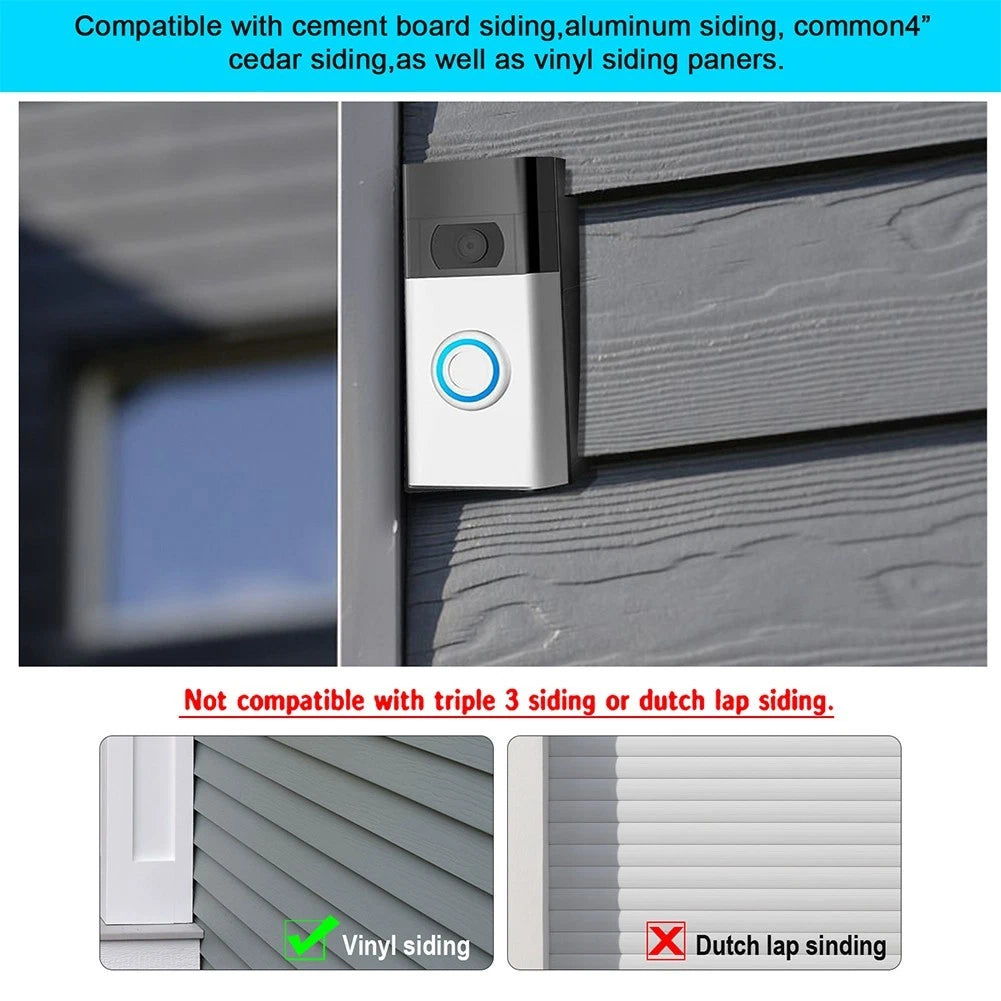 ABS Adjustable Wall Mount for Ring Pro Plus (4 inch Trim)