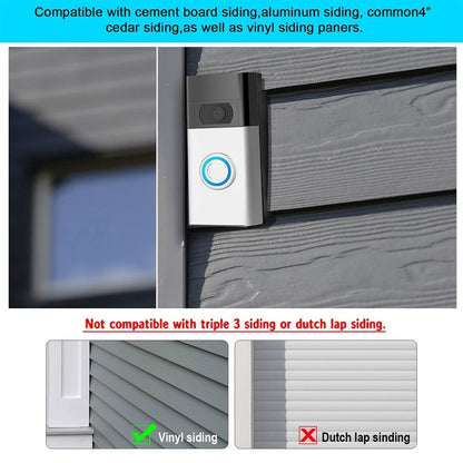 ABS Adjustable Wall Mount for Ring Pro Plus (4 inch Trim)