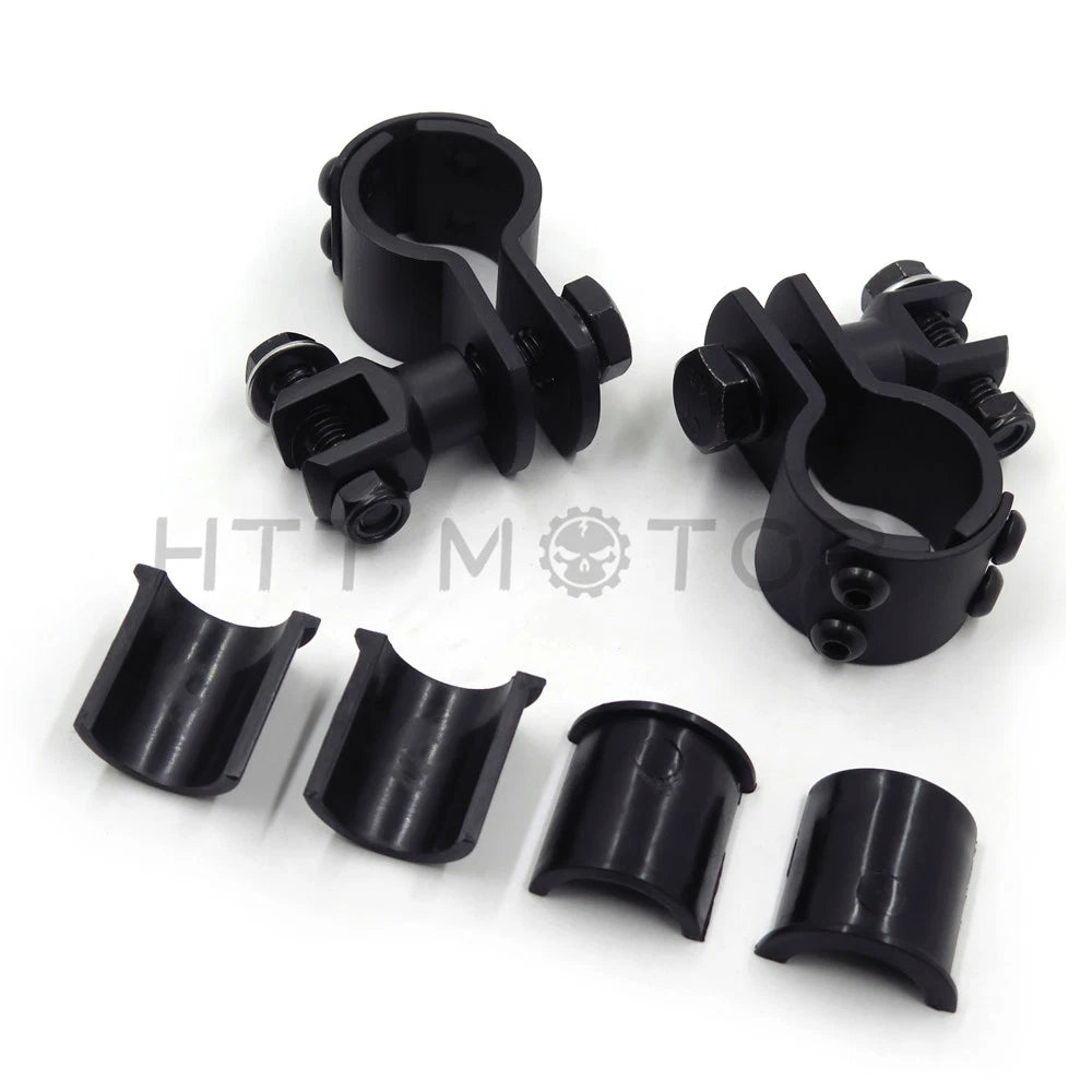 1 1/4" Crash Bar Clamp Foot Peg Mount for Harley Touring