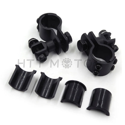 1 1/4" Crash Bar Clamp Foot Peg Mount for Harley Touring