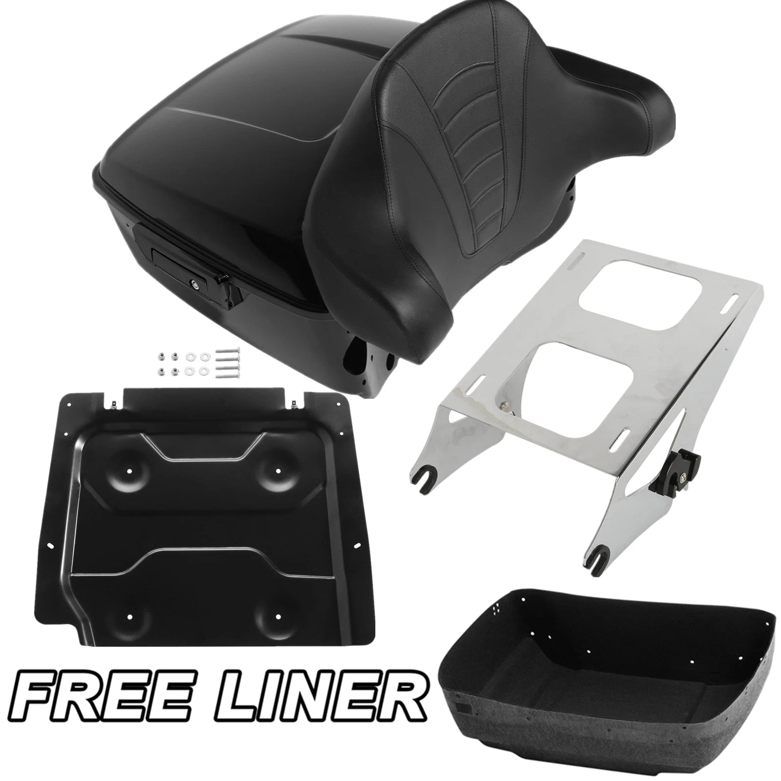 Trunk Backrest Mount Rack Plate for Harley Touring (2014–2023)