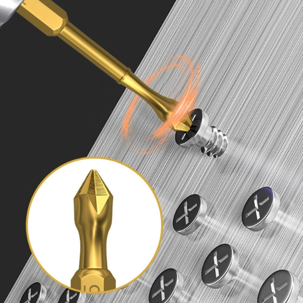 Set of 6 PH2 Magnetic Screwdriver Bits for Impact Drill (25mm, 150mm)